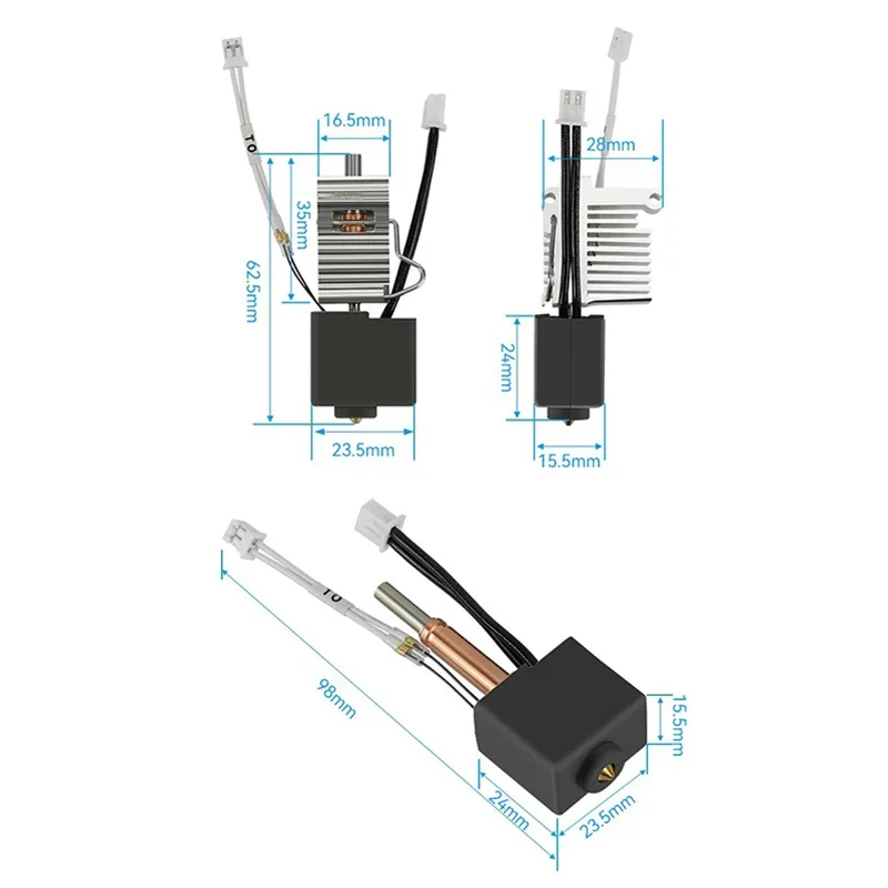 1Pc 3D 프린터 액세서리 압출 노즐 하드 황동 노즐 핫 엔드 키트 도구