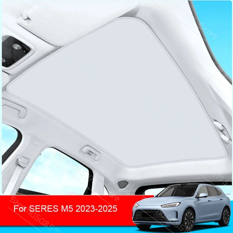 For SERES M5 2023 2024 2025 Car Ice Crystal Sunroof Sunshade Skylight Roof Heat Insulation Shading Interior Auto Accessory