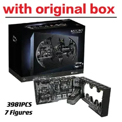 With Original Box 76252 Batcave Shadow Box Classic 1989 Model Building Blocks Bricks Toys For Kids Boys Christmas Birthday Gifts