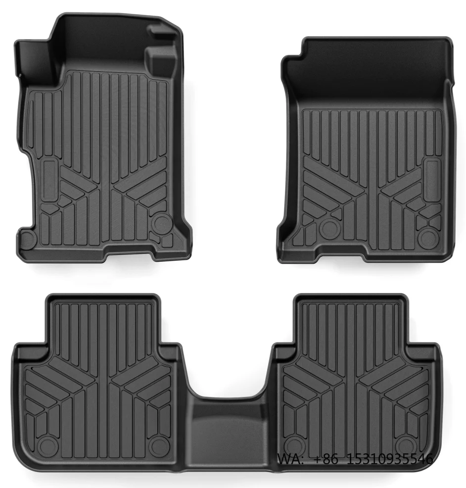 Set Completo di Tappetini Auto 3D in TPE di Lusso Personalizzati, Universali per Tutti i Veicoli, Facili da Pulire, Inodori, Accessori Interni