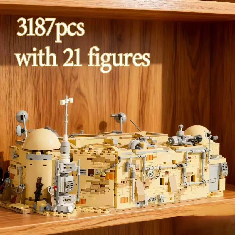 

3187 шт. Mos Eisley Cantina строительные блоки модель кирпичи орнамент игрушки для детей и взрослых подарки на день рождения и Рождество домашний декор