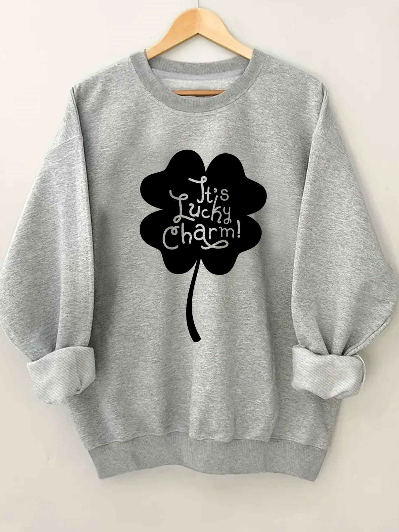 

Модный женский свитшот с круглым вырезом и растительным принтом, стильный графический дизайн, повседневный топ-пуловер с круглым вырезом для женщин