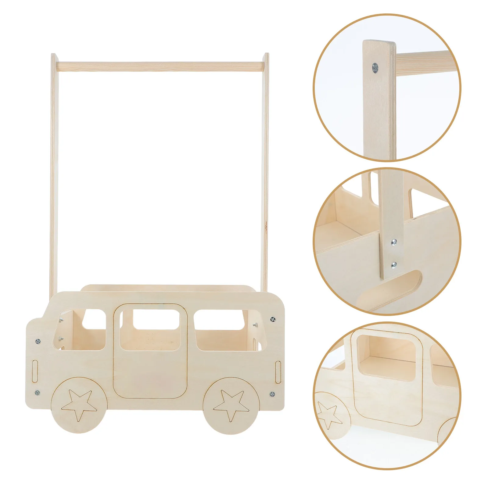 

Solid Wood Pet Wardrobe Closet with Hanging Rod Dog Clothes Storage Cabinet Puppy Clothing Rack Cat Outfit Organizer Mini Pet