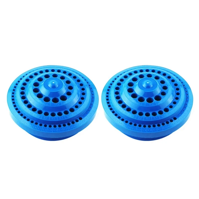 A23T Drill Bit Storage Case 100 Holes Rotating Storage Tray, Milling Cutter and Parts Organizer for Household Tool