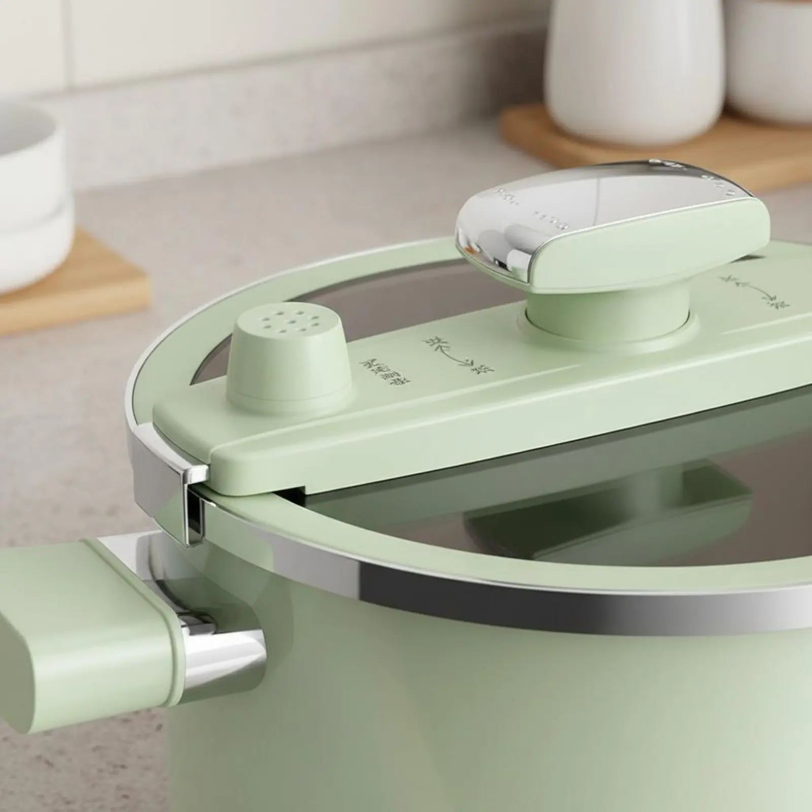 Micro Pressure Stew Pot Easy to Clean Enamel Soup Pot Speckled Enamel Stockpot Long Simmer Resistant Cookware Non-Stick for Home