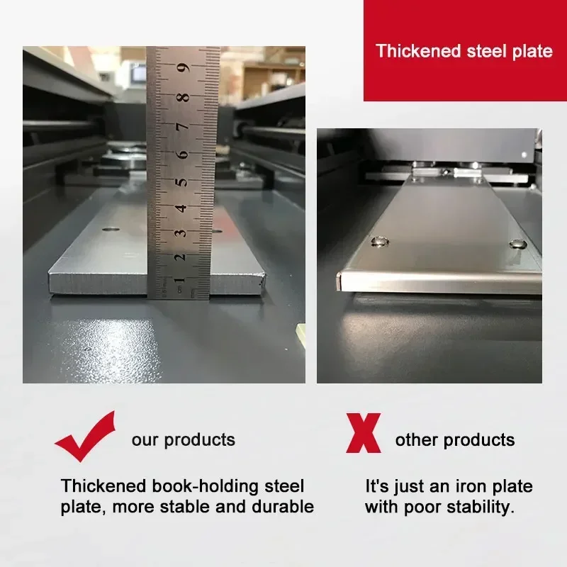 Excellent A4 Side Glue Binding Machine Graphic Copy Shop Book Tender Hot Melt Glue Particle Large Binding Machine Wireless