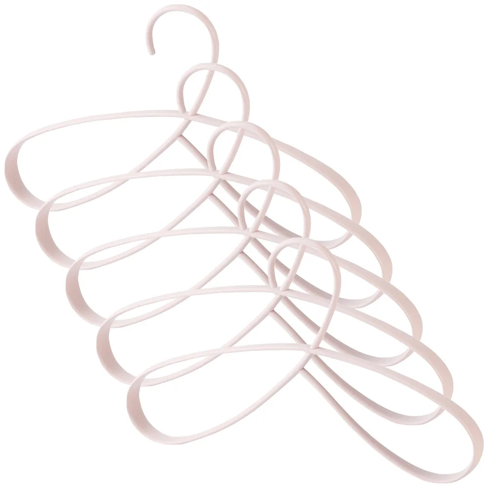 

5pcs Multifunctional Clothes Hanger Premium Plastic Heavy Duty Non-Slip Hanging Rack For Home Hotel Wardrobe Storage