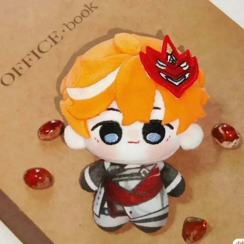 10CM Anime Game Genshin Impact Tartaglia 10cm Mini Soft Plush Starfish Doll Body Dango Cosplay Pendant Keychain Toys Gift