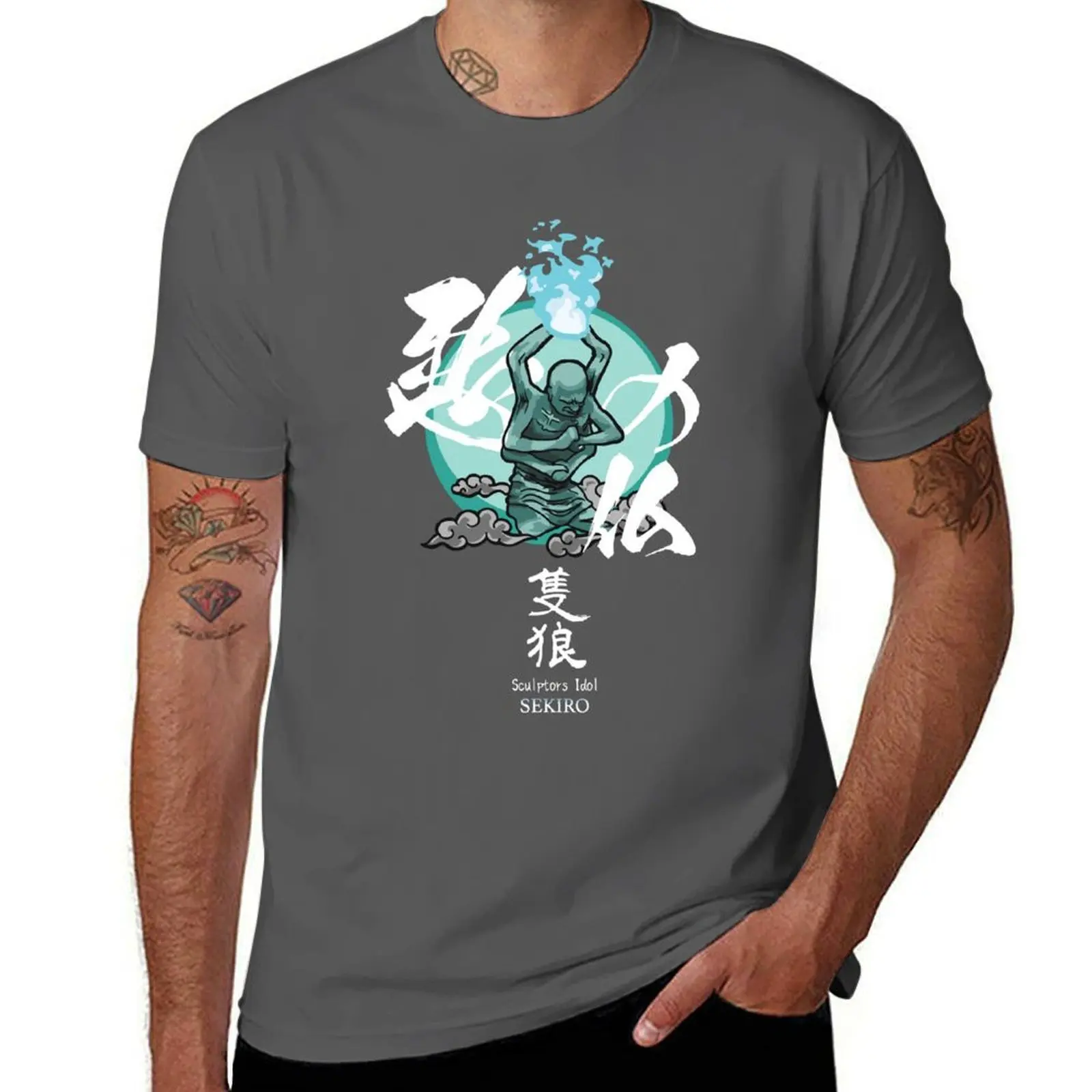 Sculptors Idol Sekiro (Back Design) T-Shirt Sporty Breathable Short Sleeve T-Shirt