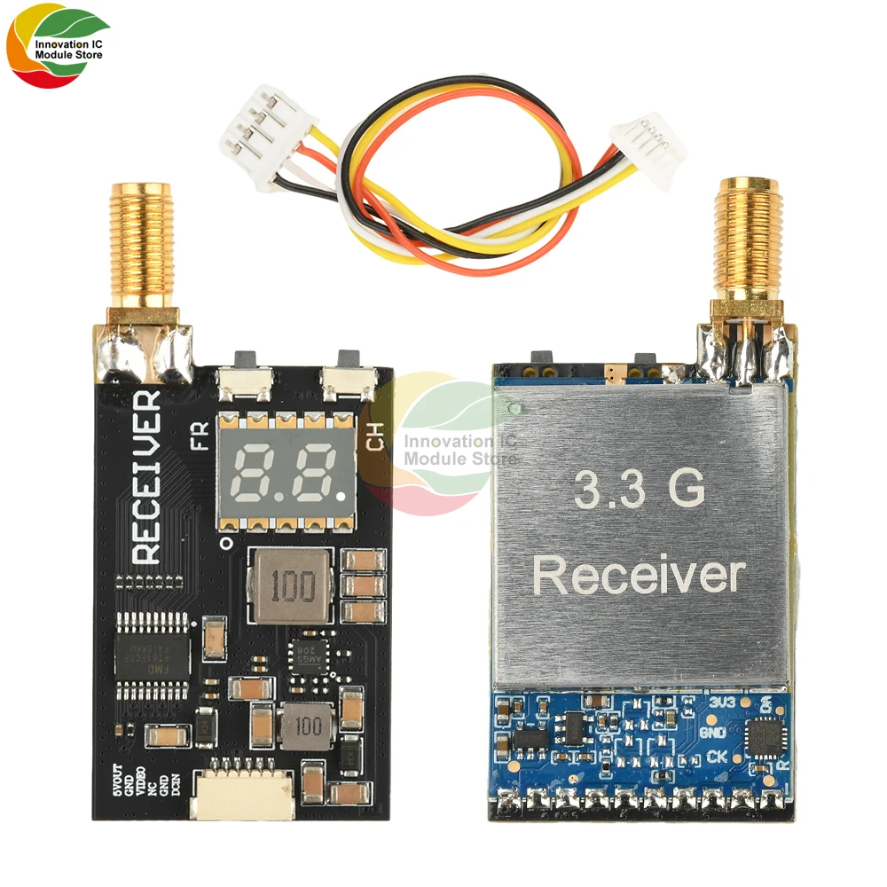 RX3364-CPB 3.3G FPV Image Transmission Module Wireless Audio Video Receiver 3060-3500MHz Low Power Consumption Clear Signal