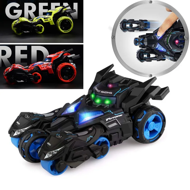 1:32 3 In 1 Catapult Boomerang Simulation Alloy Car With Light Sound Four Wheel High Speed Pull Back Toys For Kids Children Gift