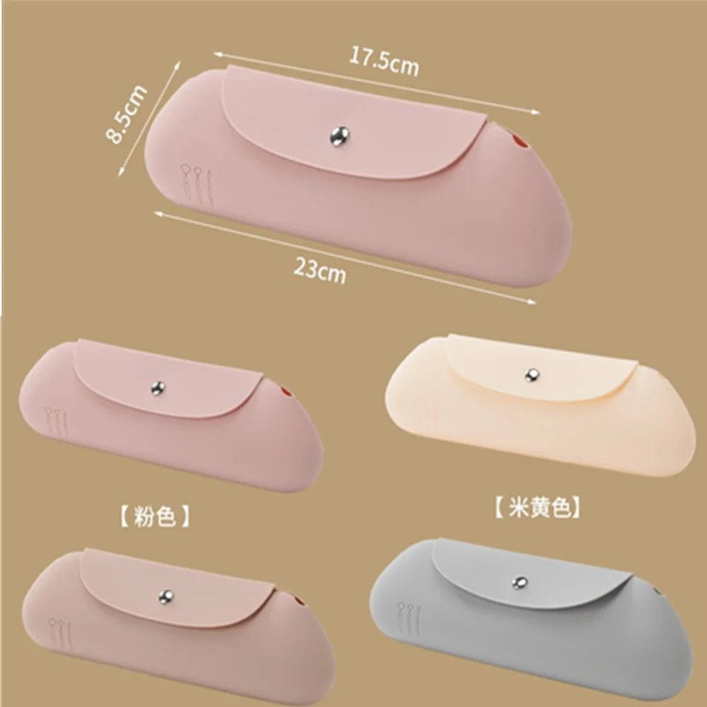 Silicone Makeup Brush Case Travel Portable Makeup Bag Soft Sleek And Waterproof Makeup Tools Organizer For Women Drop Shipping