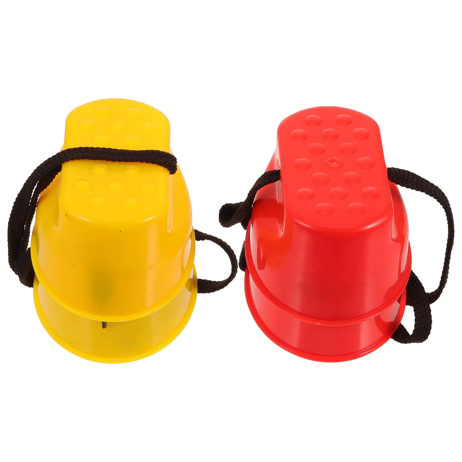 2Pairs Balance Stilts Interactive Walker Kindergarten Stepper Promoting Kids Strength Coordination Training Stilts Toy
