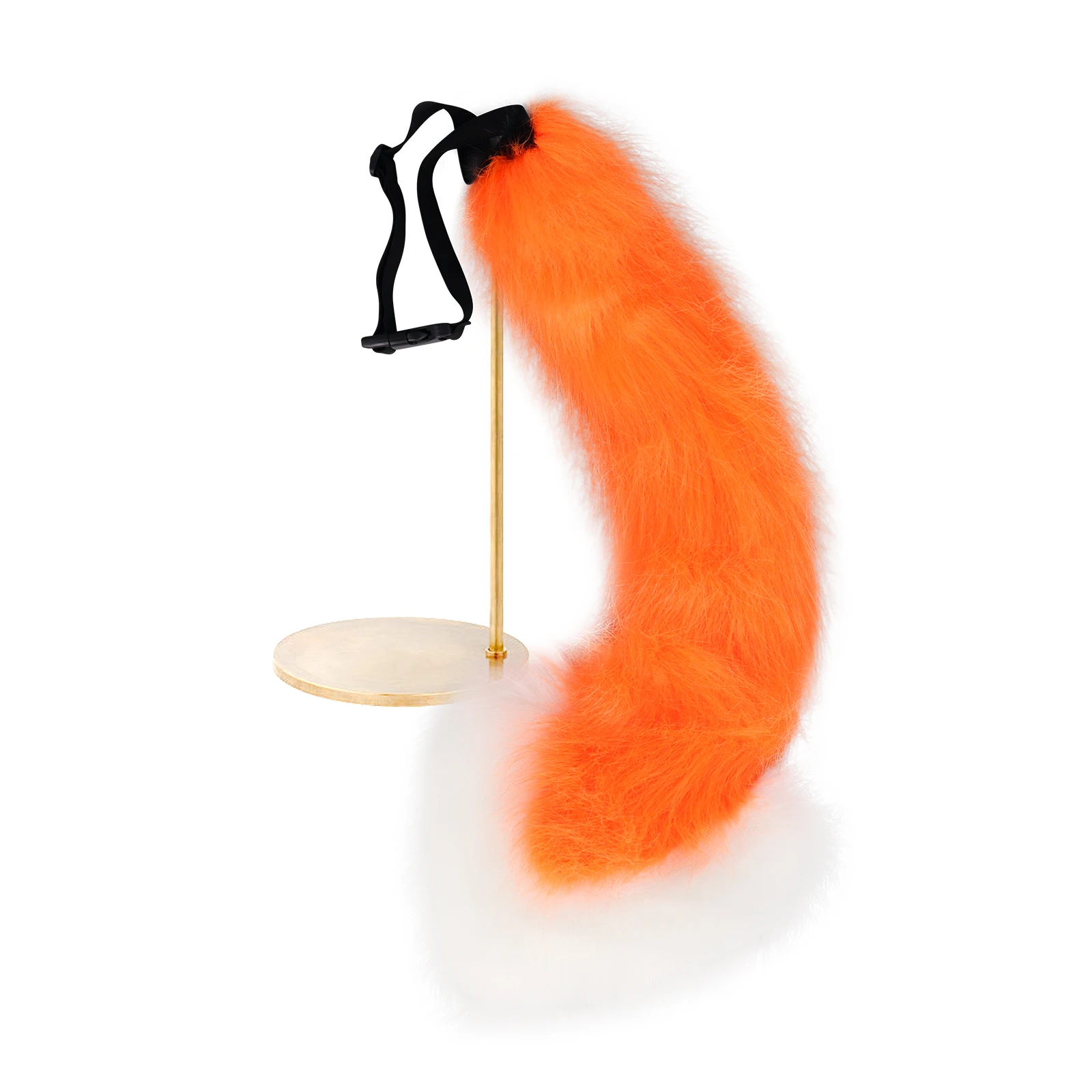 Accessorio per costume cosplay anime Therian in peluche peloso con coda di volpe animale in pelliccia sintetica per la festa di Natale