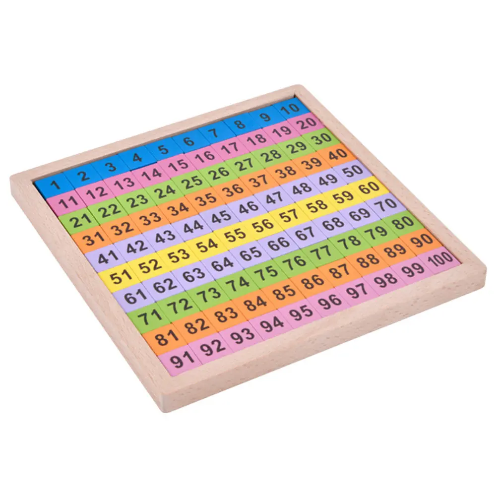 1セット-数字学習教育ボード-幼児向け-モンテッソーリ-木製-数字計算ボード-子供用-インタラクティブ