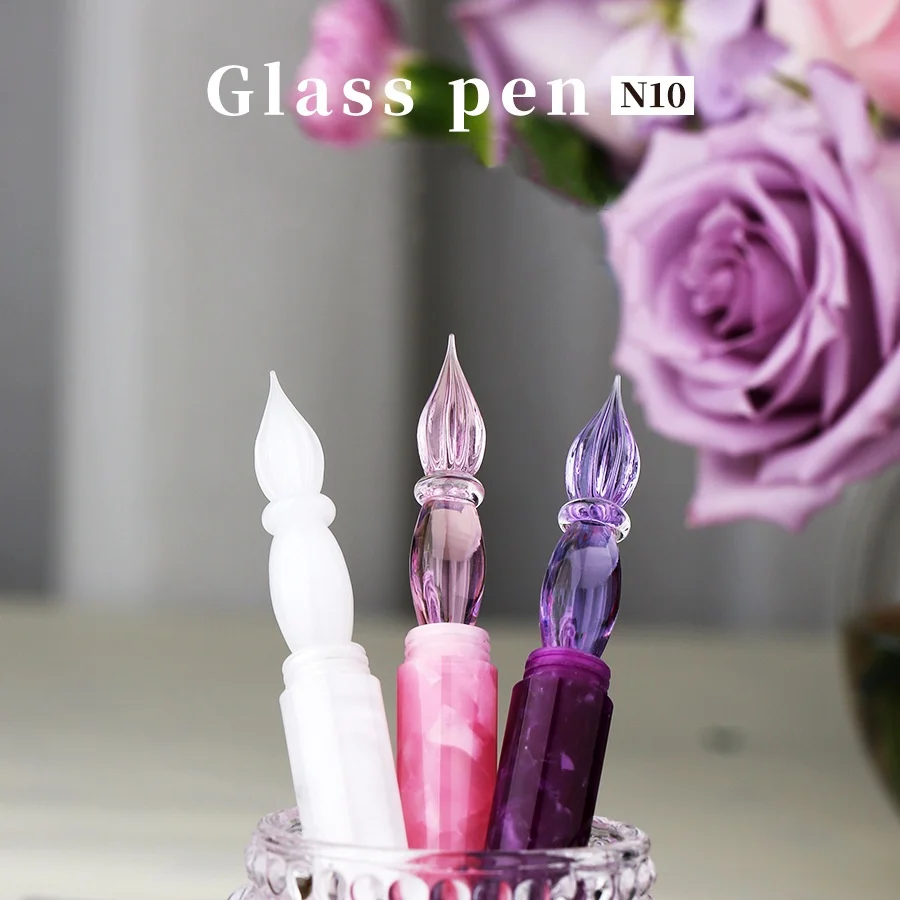 MAJOHN N10 Resin Fountain Pens Drawing Lines Glass Dipping Pen Male and Female Adult Students Writing Practice Pens
