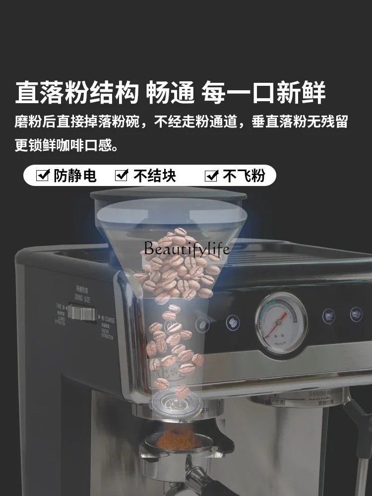 Coffee machine household Italian semi-automatic 110V small commercial milk foam grinding machine