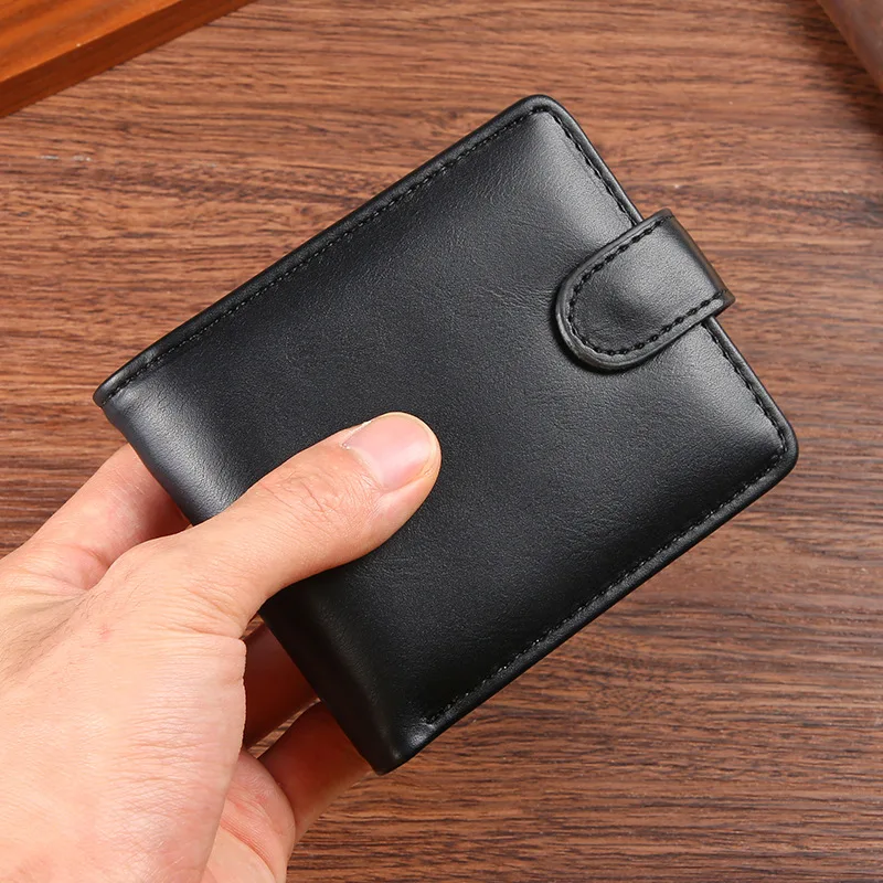 Wallet for Men Business Card Holder Male Short Purse PU Leather Money Bag for Men Credit Card Wallet