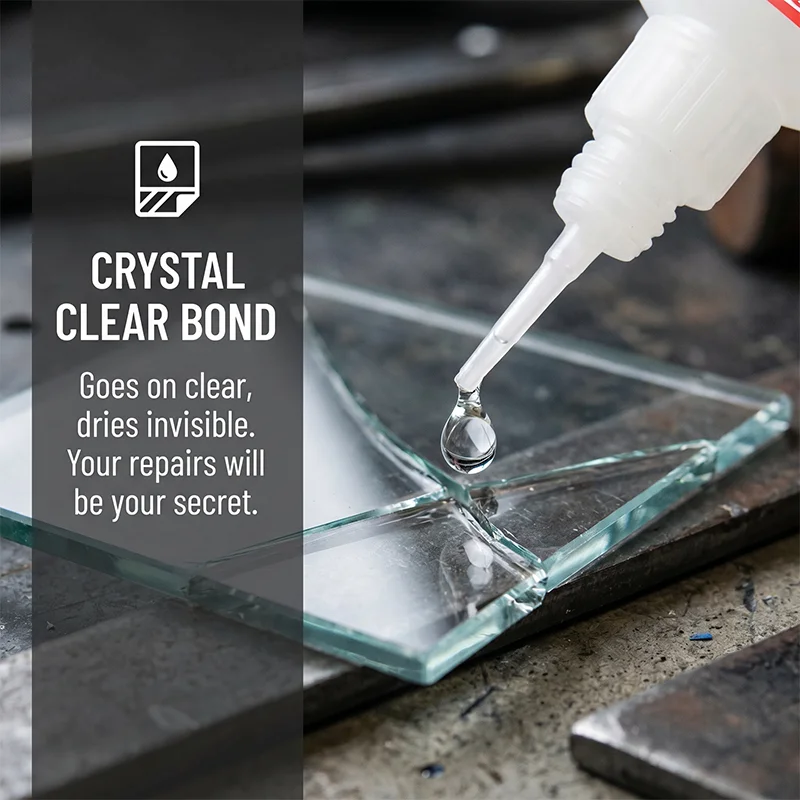 50g Transparent Welding Glue with Fast Curing, Waterproof and High Strength, Professional Multi-Purpose Repair Glue, Suitable for All Types of Materials