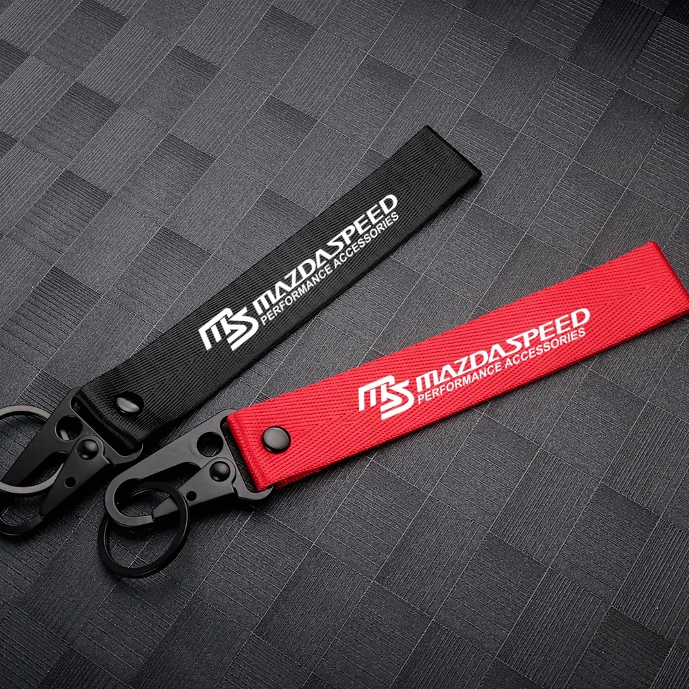 

Heavy Duty Nylon Car Key Fob Holder Strap for Mazda CX-3 CX-8 CX-9 CX-50 Car Interior Decoration