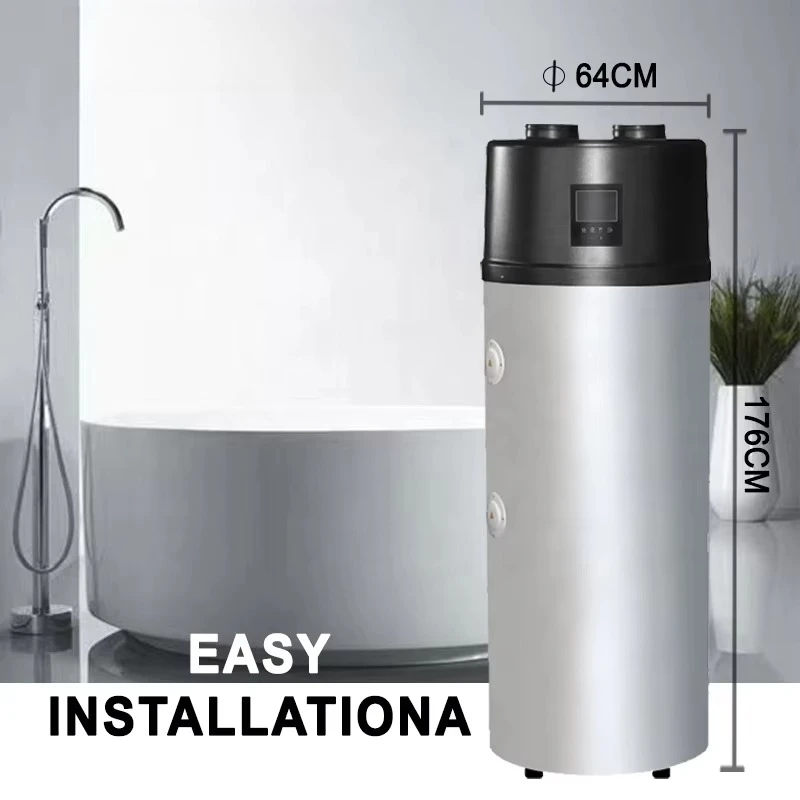 Heat Pump Water Heaters All in One Hot Water Heater Heat Pump with 300L Water Tank Built-in Solar Support WIFI Control