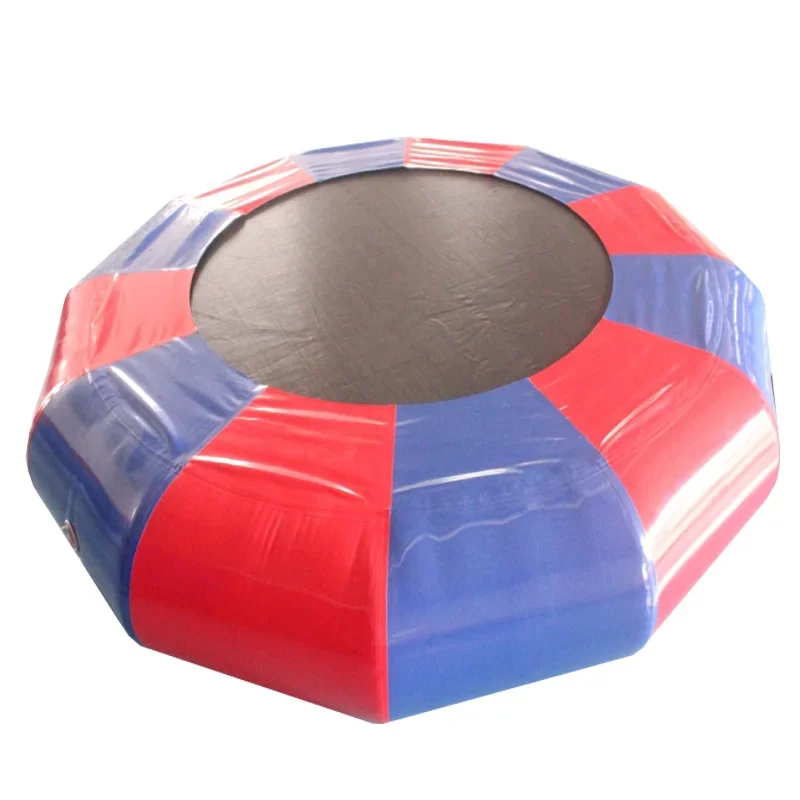 Fun Jump 8ft 10ft Inflatable Floating Water Park Trampoline Jumping Inflatable Water Trampoline for Lake