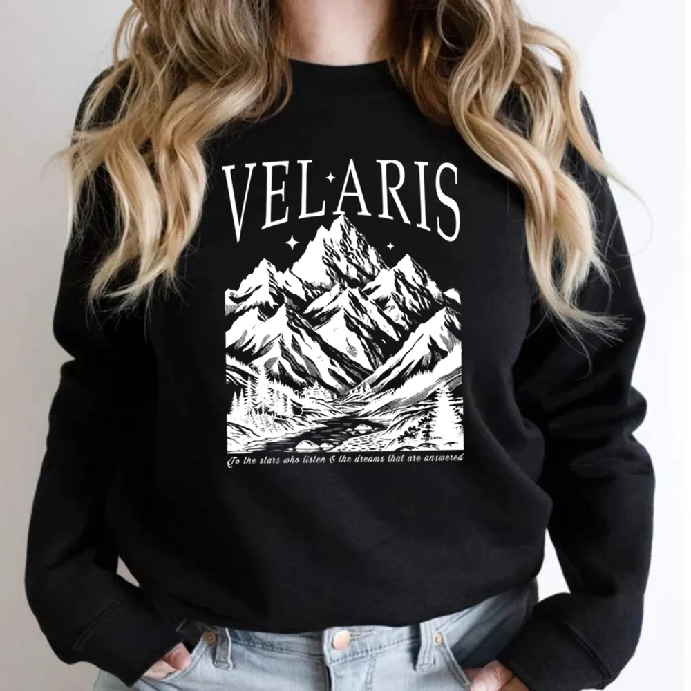 Velaris Sweatshirt The Night Court Sweatshirt ACOTAR Shirt A Court of Thorns and Rose Hoodie Unisex Crewneck Sweatshirts SJM Top