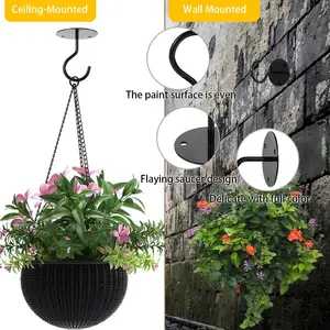 Premium ceiling hooks for bird feeders, heavy metal hangers, wall hangers, planters, flashlights, paintings, 1 set 10 Main Sales Support TV ceiling - №8