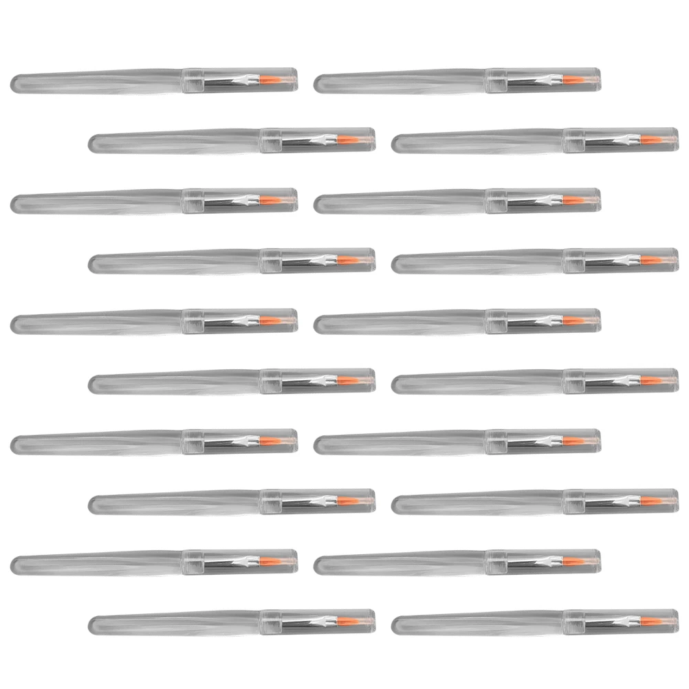 20 pçs fibra sintética bálsamo labial batom escova aplicador ferramenta de maquiagem para lábios escova labial aplicador de batom