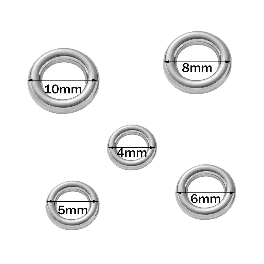 20/50pcs Stainless Steel O Ring Gold Platd Closed Jump Ring For Jewelry Makings DIY Rings Wire Hoops Connectors Jewelry Findings