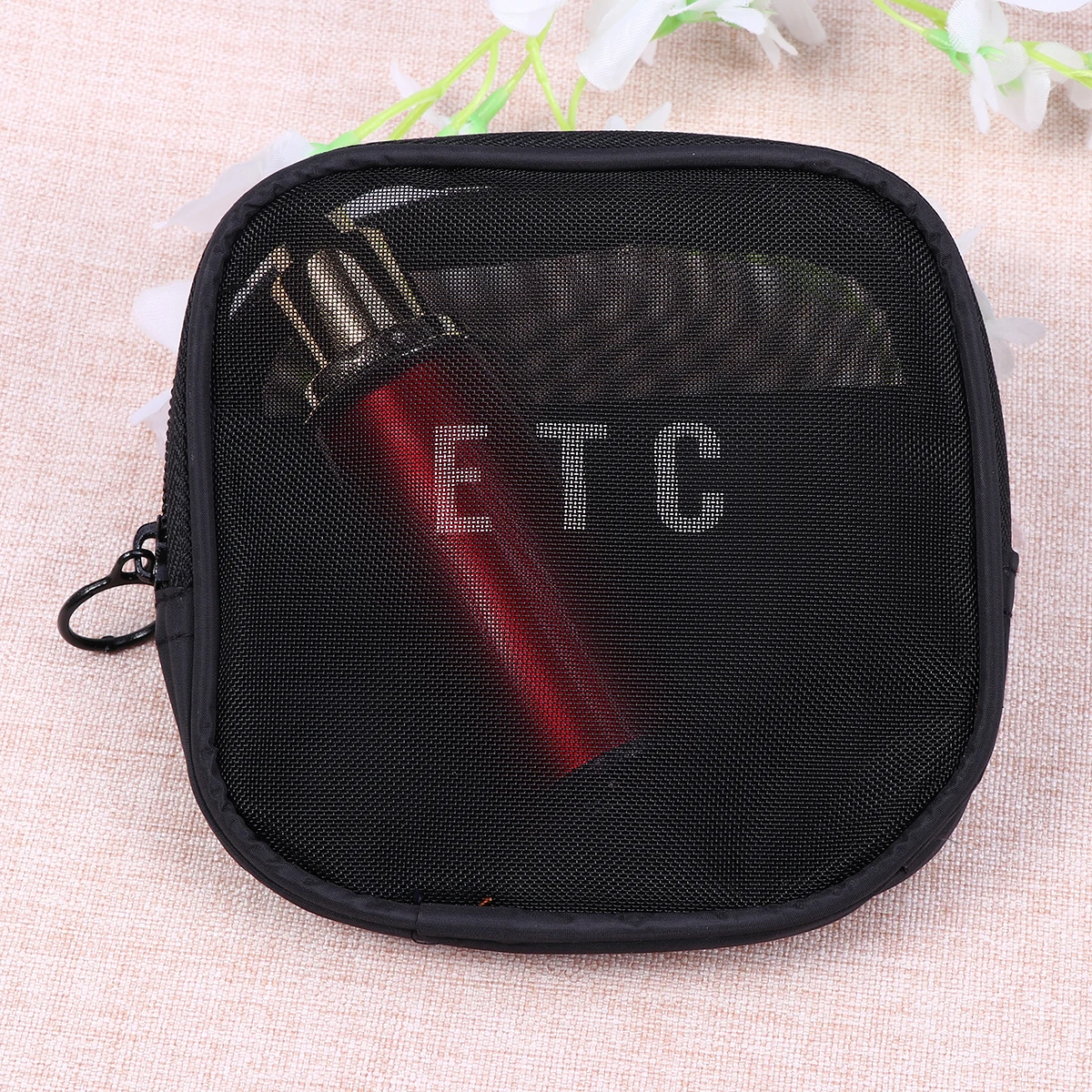 

Mesh Underwear Storage Bag Travel Makeup Toiletry Organizer Pouch High Capacity Lightweight Durable Practical Zipper Closure