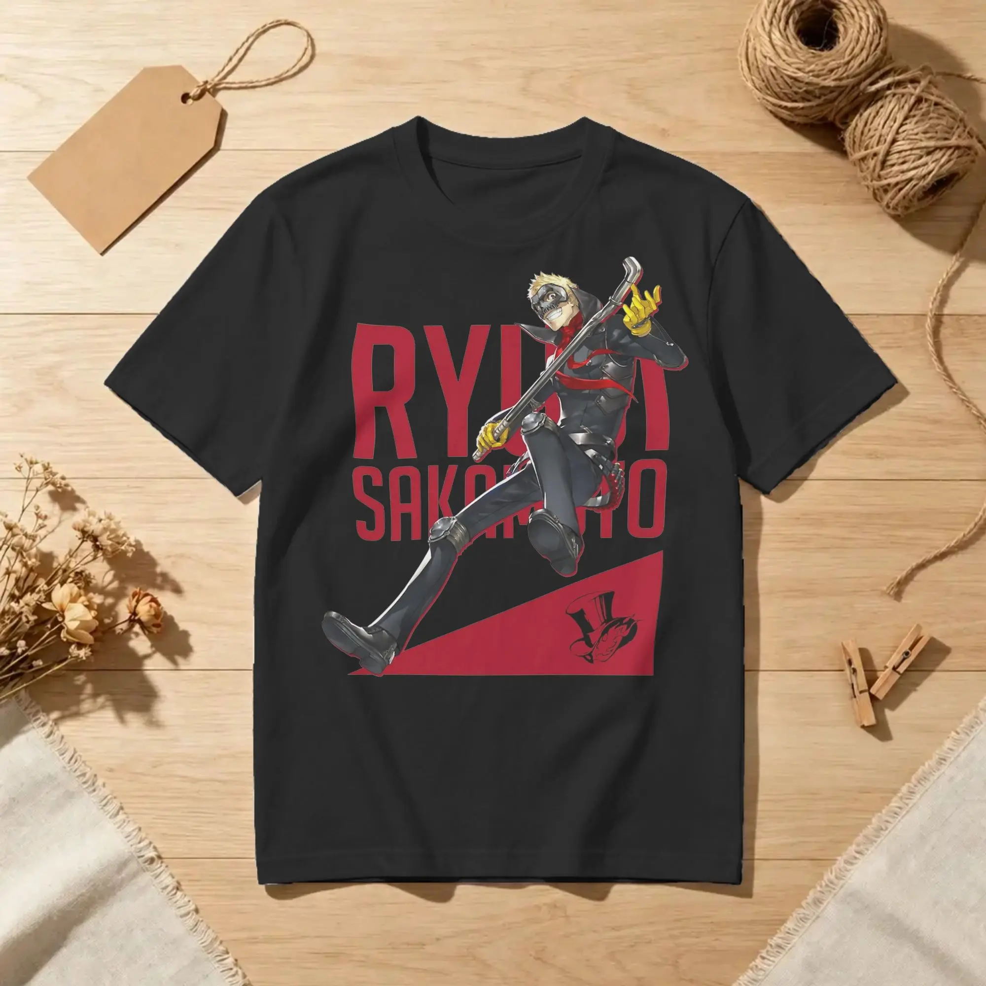 Men Women's T-Shirts Ryuji Sakamoto Persona 5 Fun 100% Cotton Tee Shirt Short Sleeve  T Shirts Round Collar Tops Unique