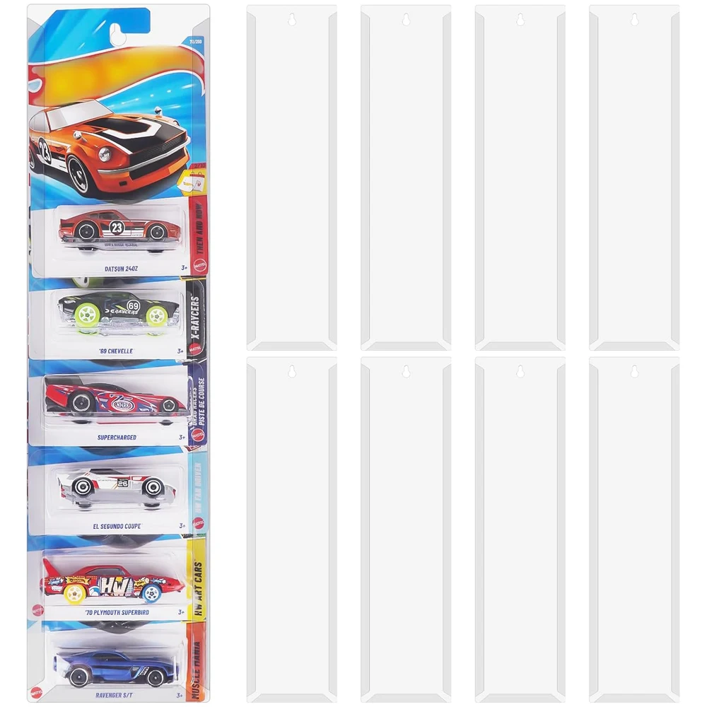 Vitrina Transparente para Modelos de Autos Empaquetados, Vitrinas para Modelos de Autos, Organizador de Almacenamiento de Autos de Juguete para Montar en la Pared, Vitrina para Autos