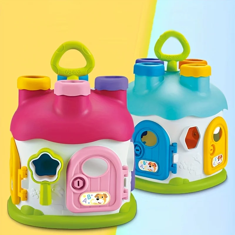 Shape Sorter House Toy, Educational Puzzle, Colorful Blocks, Early Learning Toy