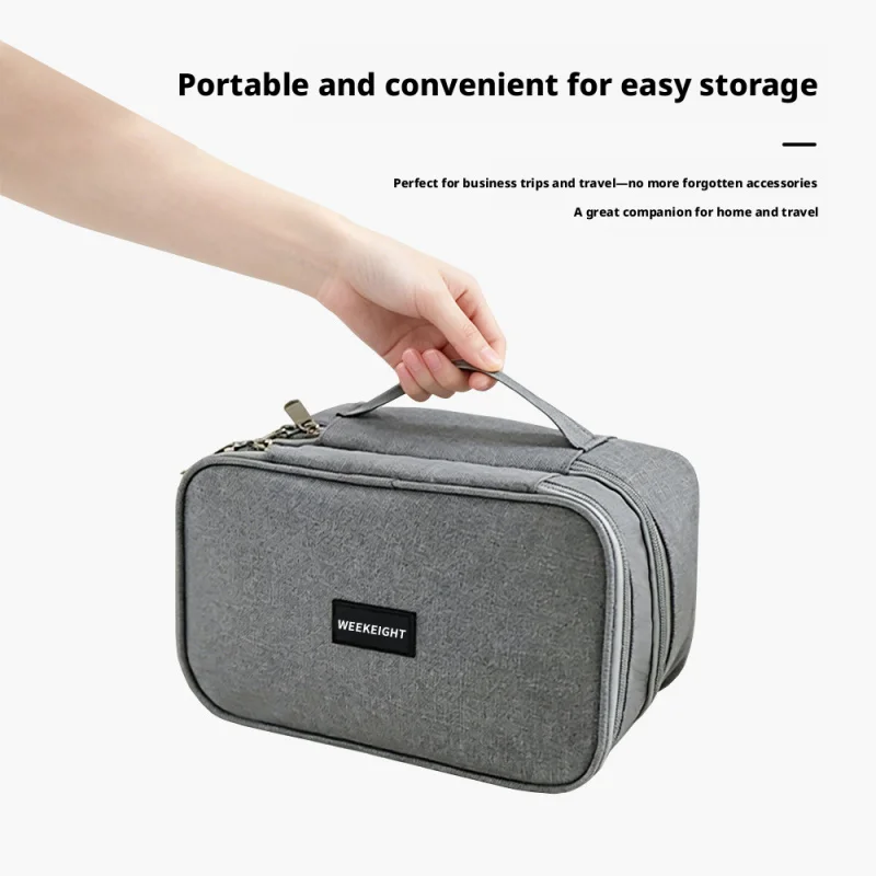 Data Cable Organizer Portable Digital Bag Charger Power Bank Earphone Storage Multi-functional Electronic Accessories Bag