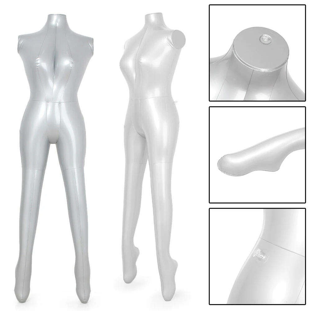 Model Mannequin Female Flexible Inflatable Lightweight Dress Form Dummy Economical PVC Adhesive Patch Portable