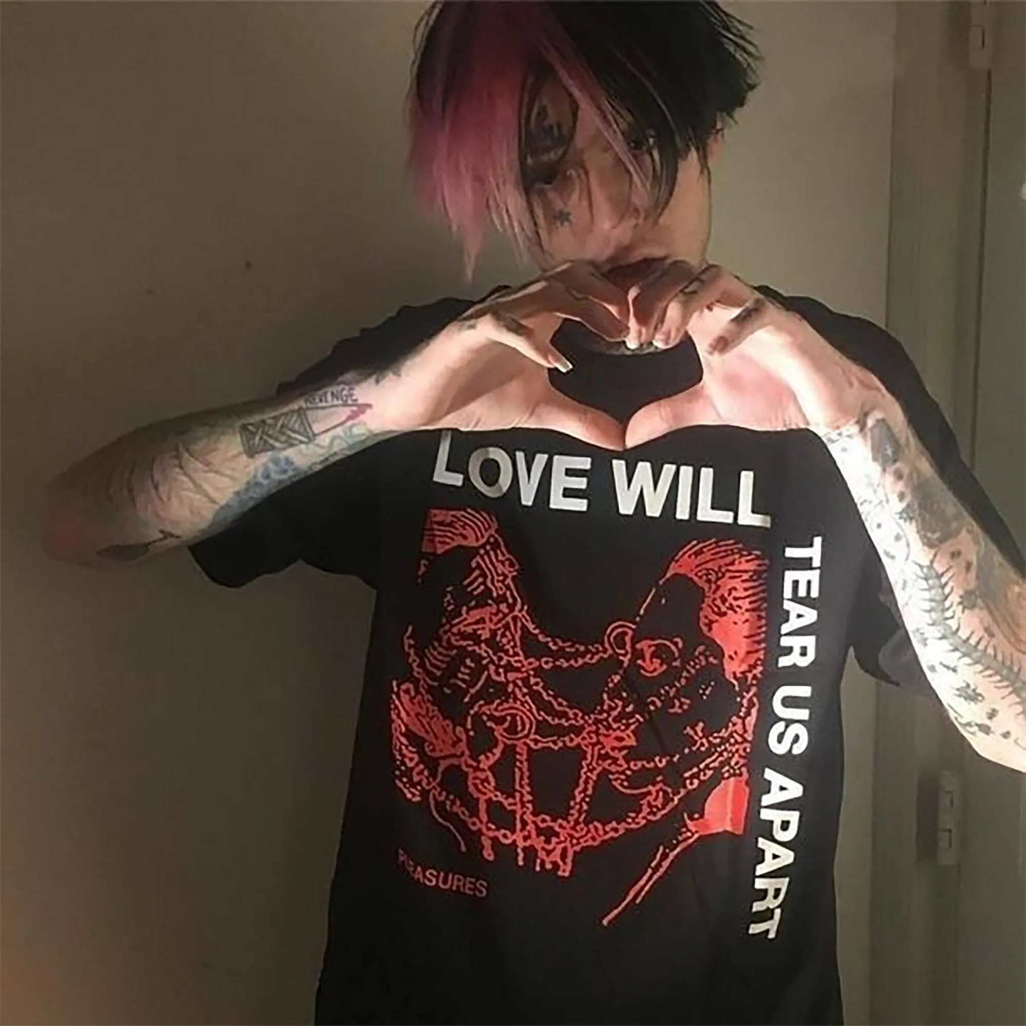 Lil Peep Love Will Tear Us AparT T Shirt Aesthetic Clothing Grunge Punk Goth