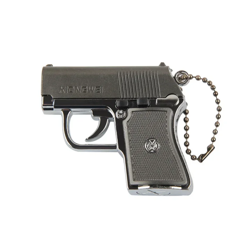 1pc Multifunction Gun Model Flashlight Lighting Laser Infrared Multi-function Key Chain Cat Toy Outdoor EDC Tools