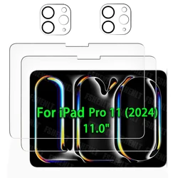 iPad Pro 11 인치 2024 M4 화면 보호기 (카메라 보호 유리 포함) 용 고품질 강화 필름 9H 경도 방지 스크래치