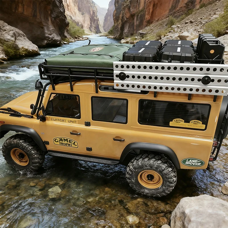 

FMS New 1:10 Large Camel Cup FCX10 Simulation RC Model Remote Control Electric Climbing Car Off-Road Vehicle Model Toy