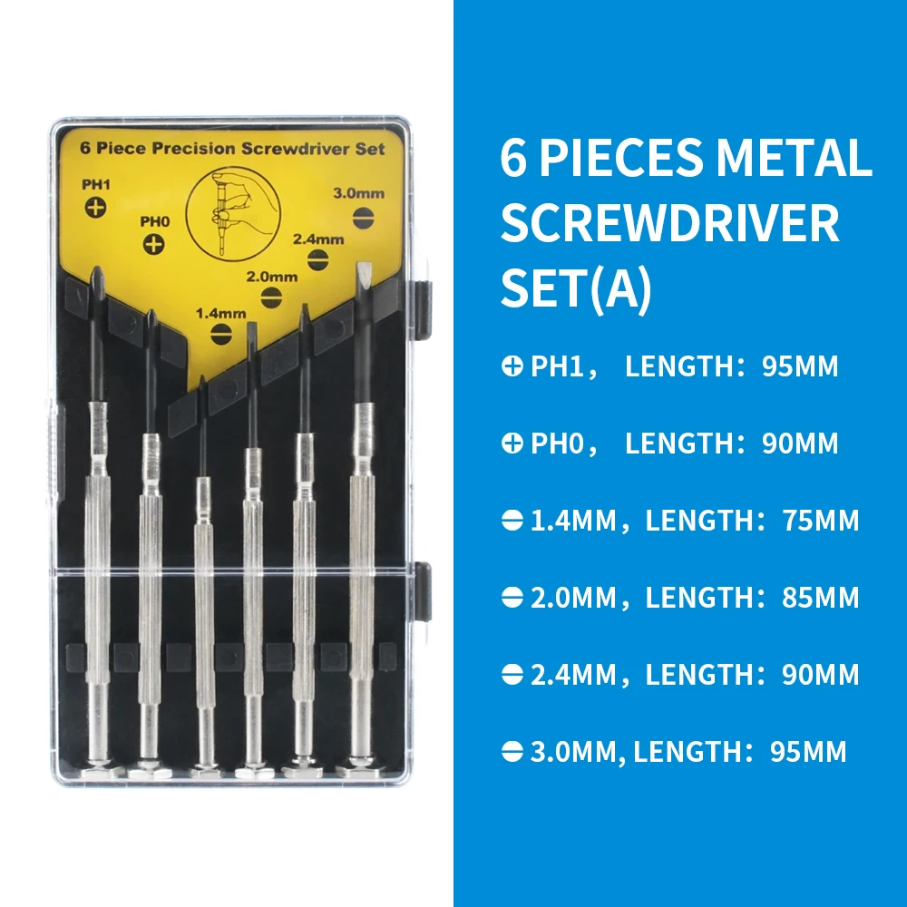 Präzisions-Schraubendreher-Set, Korrosionsbeständigkeit, rostfrei, Haltbarkeit, Ausrüstung, Reparatur-Werkzeug-Set für Uhren, Brillen