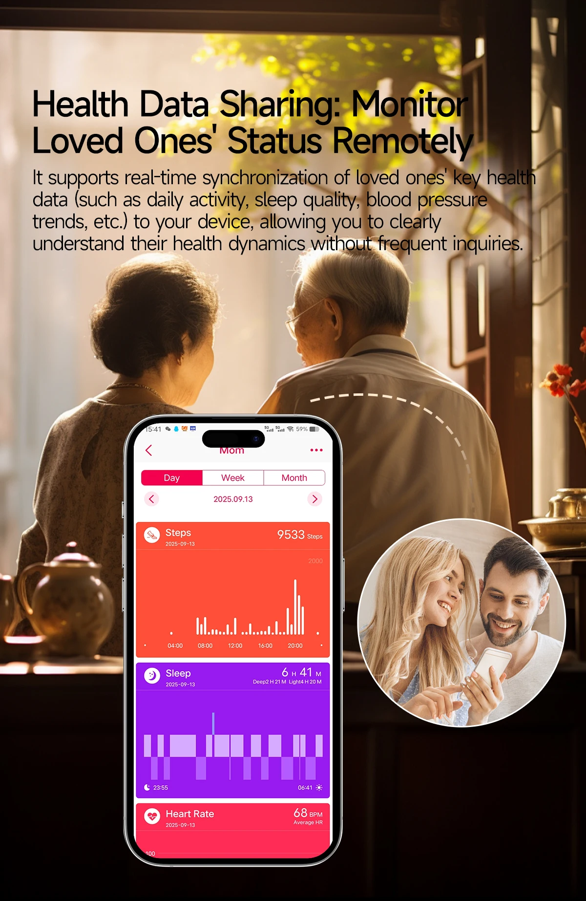 Präzise Mikro-Physikalische Untersuchung Gesundheits-Smartwatch Blutdruck Harnsäure Körperfett Fünf-Organ-Analyse Anrufuhr für Männer und Frauen – Detail 18