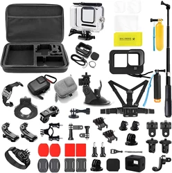 Kit d'accessoires pour caméra d'action Sjcam, support noir pour Yi, 4k, ata, Jia, Go Pro, Fore13, 12, 11, 10, 9, 8, 7, 6, 5