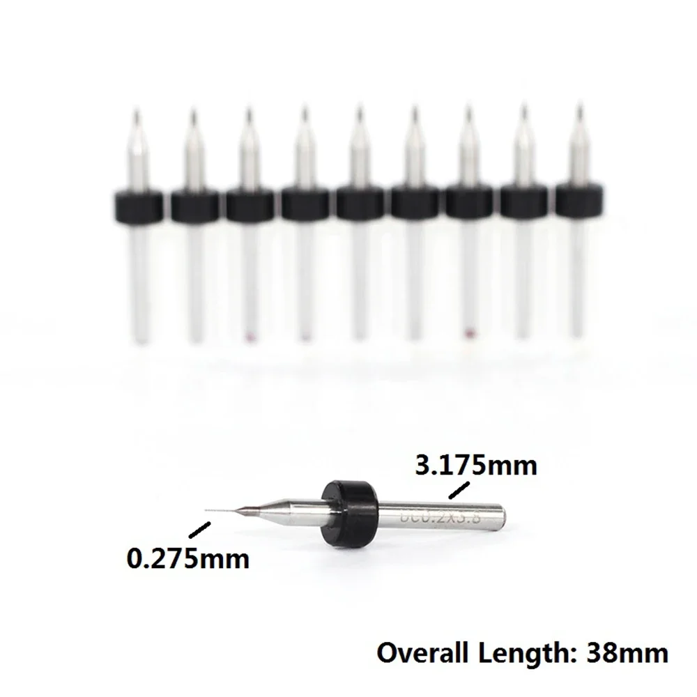 

10 шт. 0,275 мм пистолет для сверл Pcb из карбида вольфрама