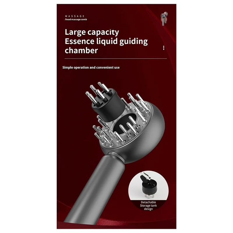 ABUS-Electric Massage Hair Comb Vibration Massager Brushes Promote Smooth Hair Growth Multi Functional Nourish Scalp