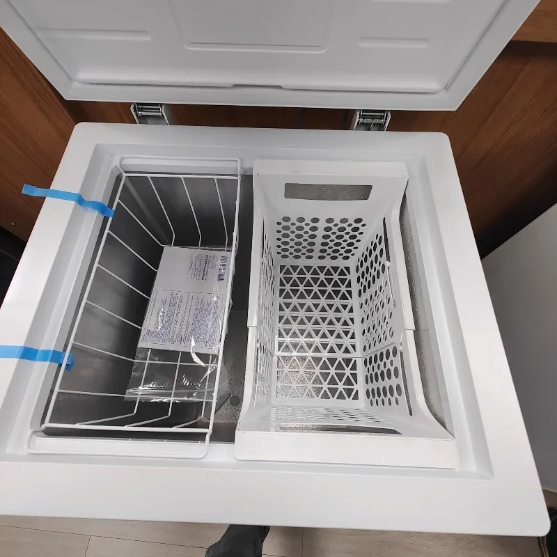 Professional adjustable refrigerator partition, freezer mesh basket, storage freezer shelf, multifunctional food storage basket