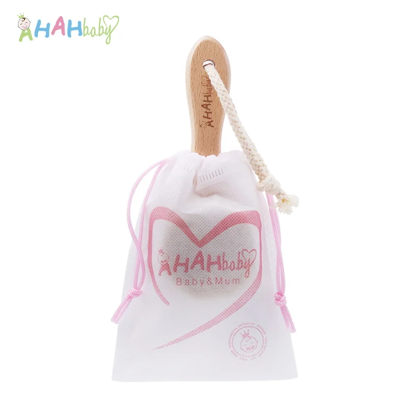 Baby Hair Bursh Personalized Name Baby Brush Soft Goat Kids Hair Brush for Bathing Wood Comb for Newborn Babies Hair Brushes