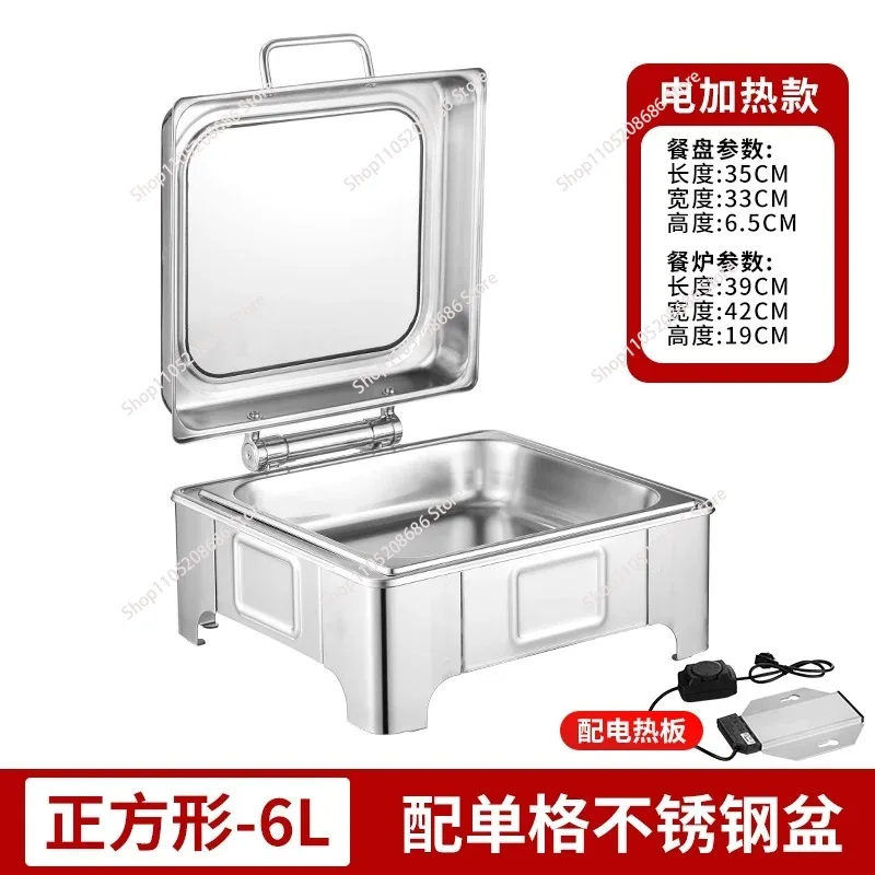 Suitable for DiningStove Restaurant Stainless Steel Large Enclosed DiningStove Electric Heating Hotel Insulation Stove