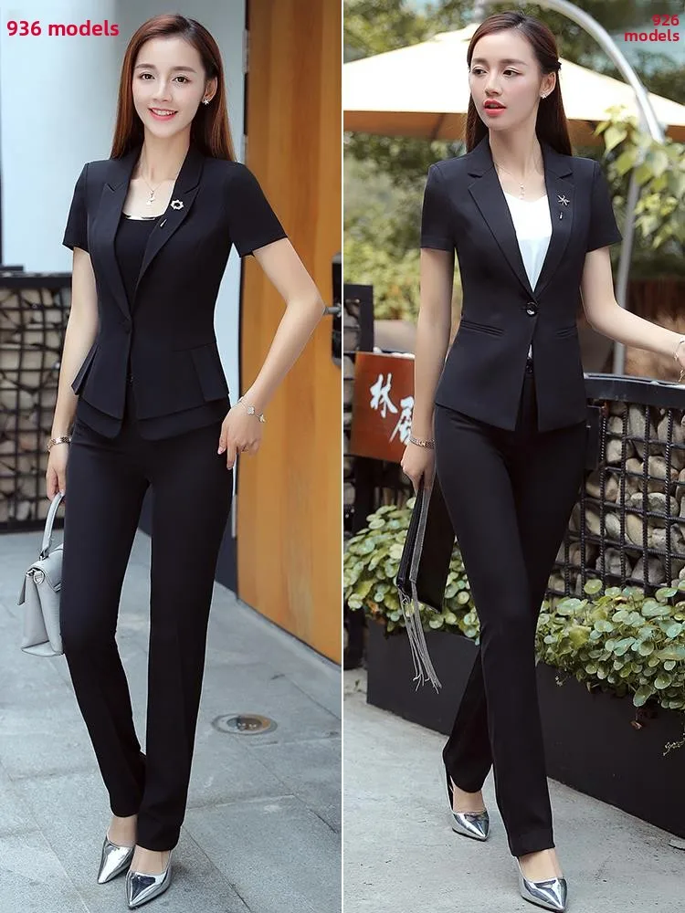 Or Sve Suit Jaet Donna Estate Sottile Gioielleria Beau Salon Pendolarismo Gonna Lavoro orm Set professionale di piccole dimensioni