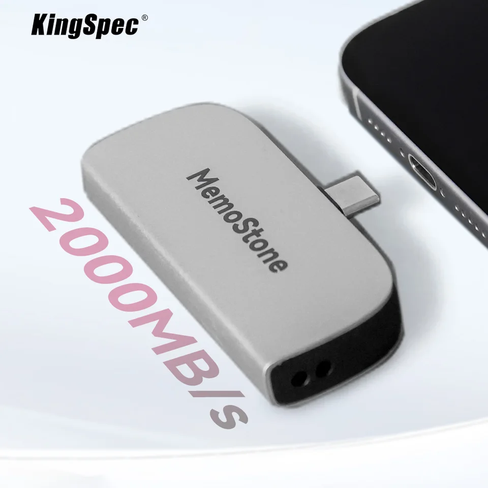 KingSpec MemoStone 512G 1TB 2TB Portable SSD USB-C 20Gb/s External